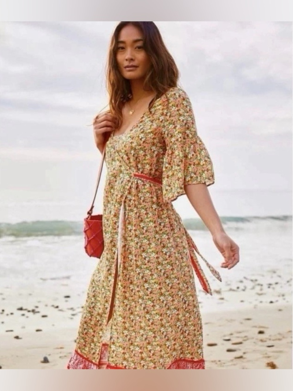 Maaji Women Kimono Duster Floral Cover Up